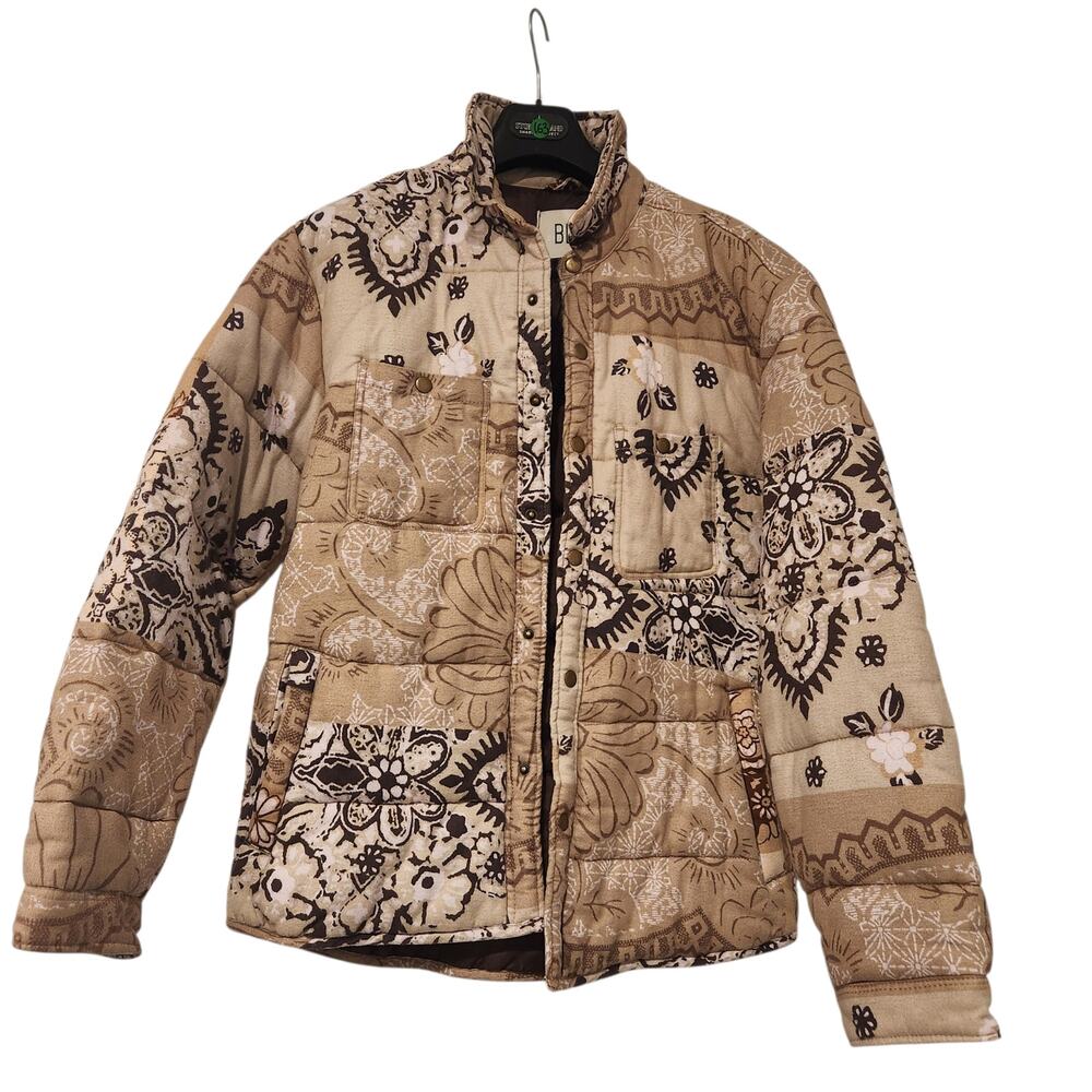BDG Bandana print puffer coat size large - Picture 2 of 7